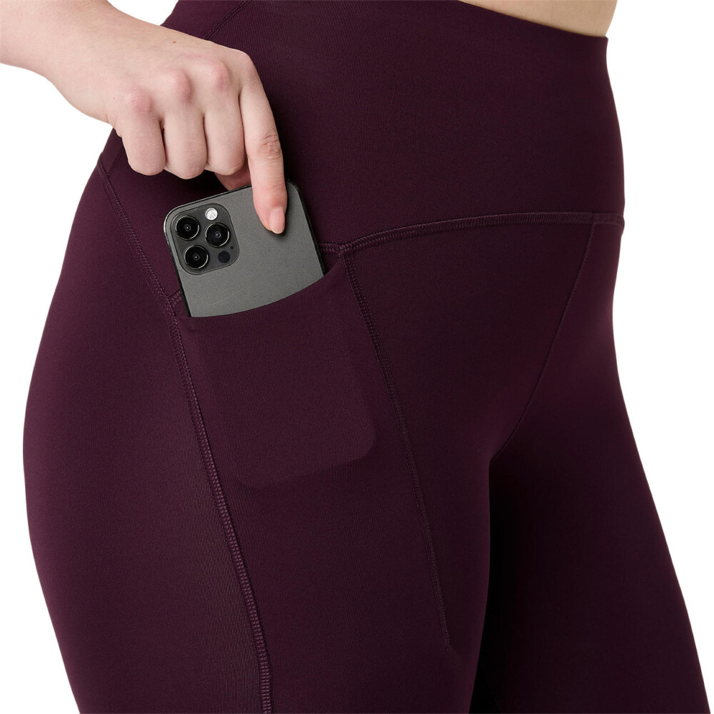Tights Running Road High Waist Tight Mujer Dark Aubergine