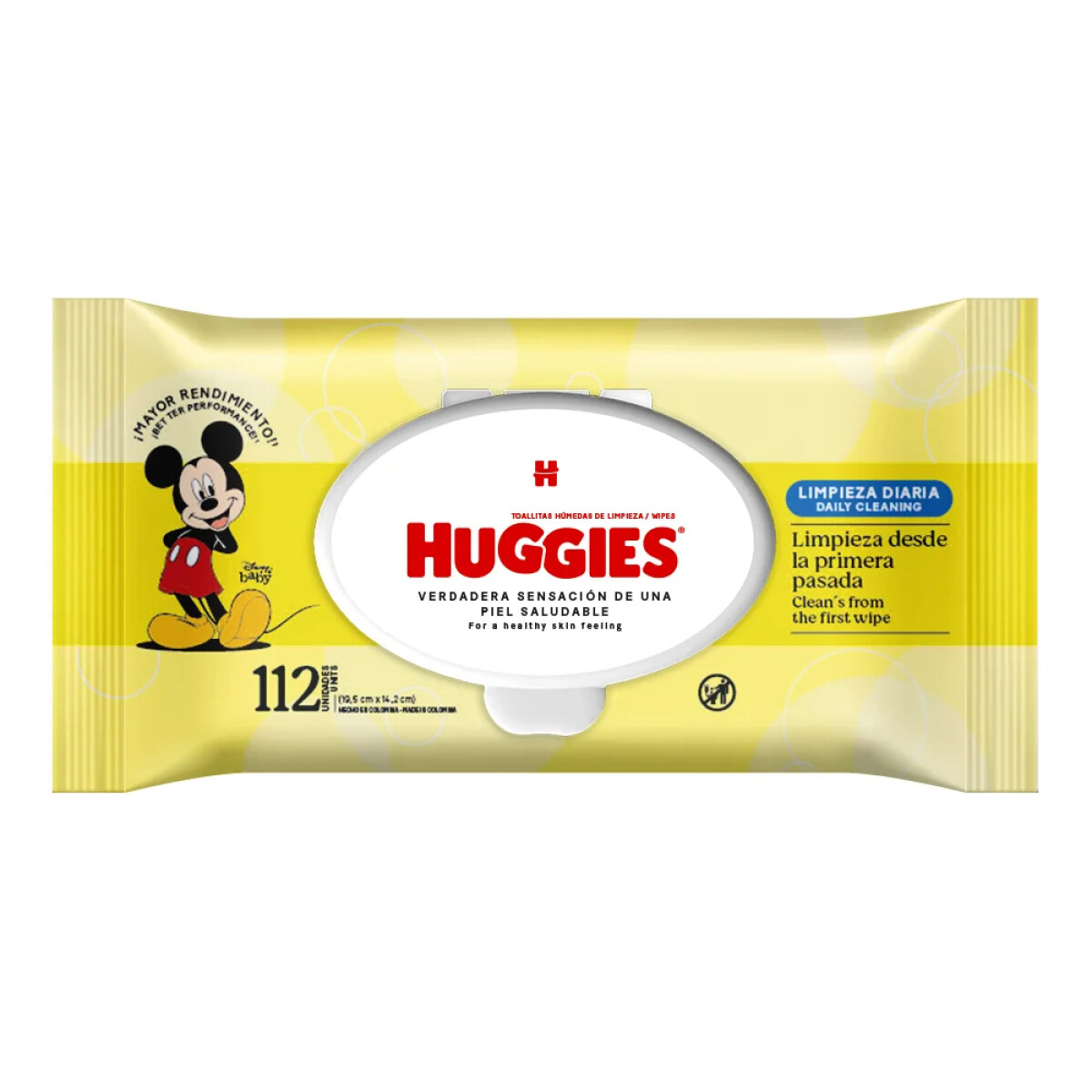 Toallitas Húmedas Huggies Limpieza Diaria 112 Unidades 