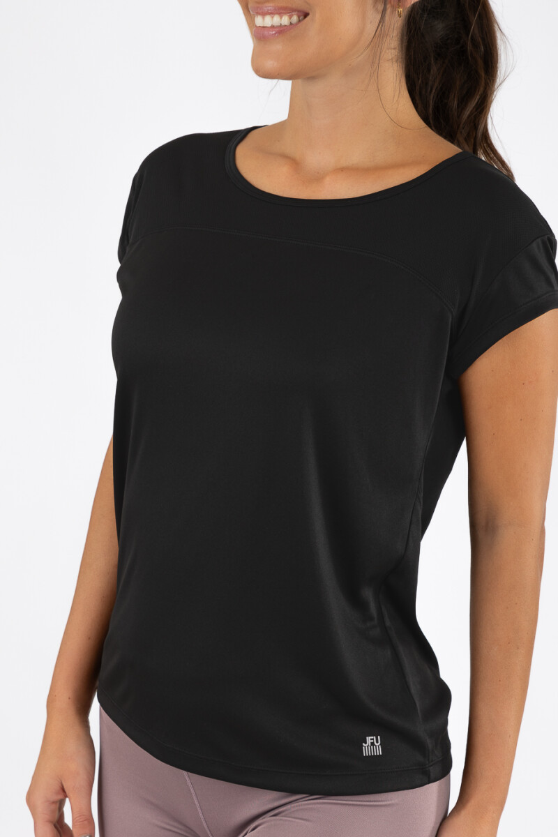 T-shirt piuma Negro