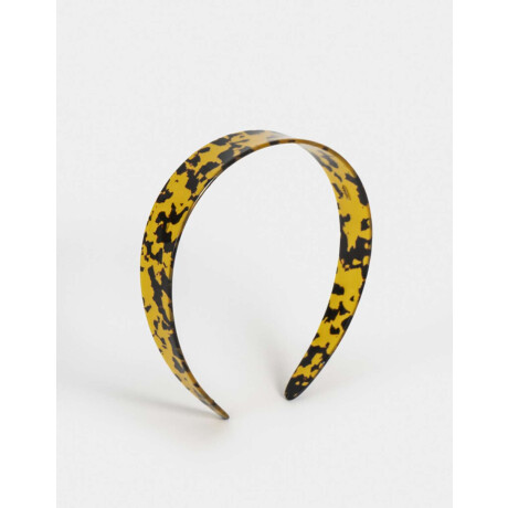 Vincha Rígida Animal Print Marron Carey