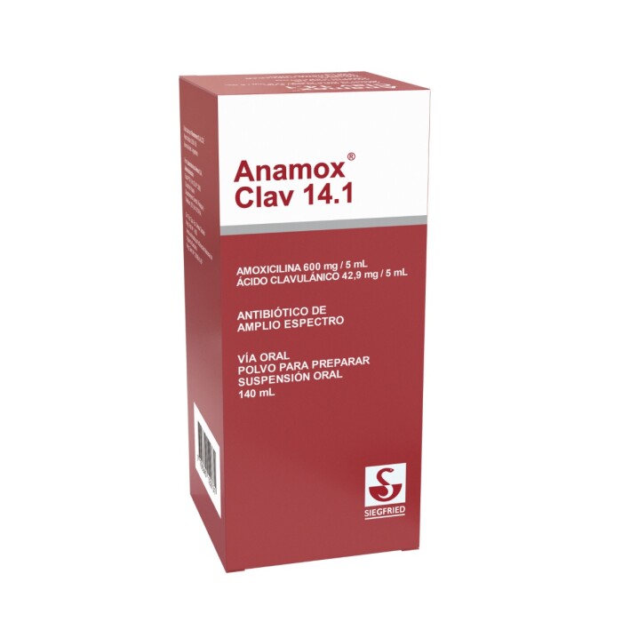 ANAMOX CLAV 14 1 PVO. P/ SUSP. FR. X 140 única
