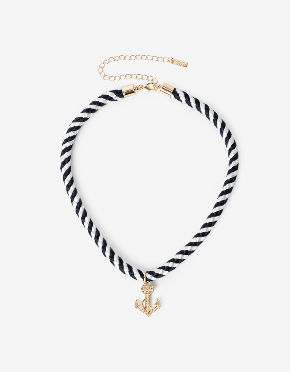 Collar Marinero Dije Ancla 