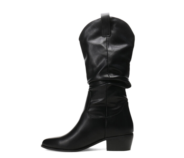 Botas DEGREE Bucaneras arrugadas Black pu