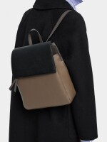 Mochila Color Block Con Solapa negro