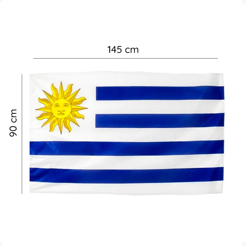 Bandera De Uruguay 145cm x 90cm Bandera De Uruguay 145cm x 90cm
