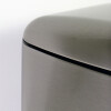 BASURERO INOX PLATA C/PEDAL 6L Unica
