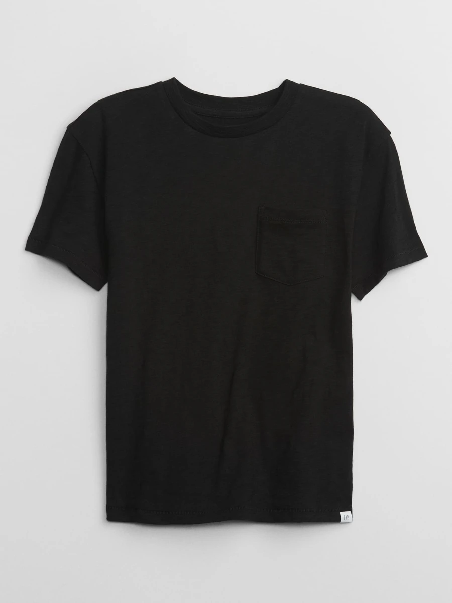 Remera Con Bolsillo Niño - Black 200 