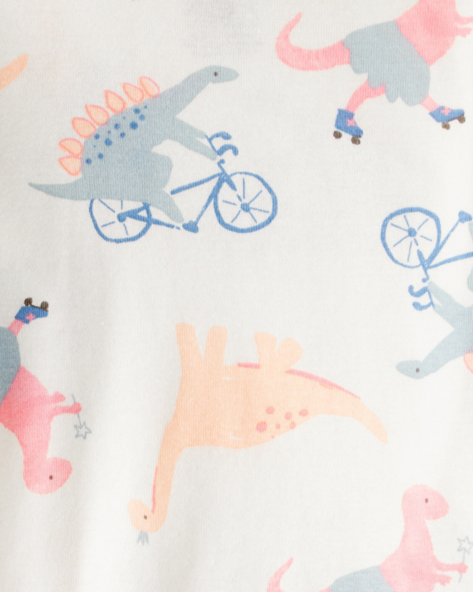 Pijama cuatro piezas de algodón, dos remeras manga larga y dos pantalones, diseño dinos Pijama cuatro piezas de algodón, dos remeras manga larga y dos pantalones, diseño dinos