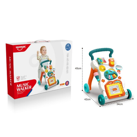 Andador Didáctico Huanger He0819 Multiactividades Para Bebés MULTICOLOR