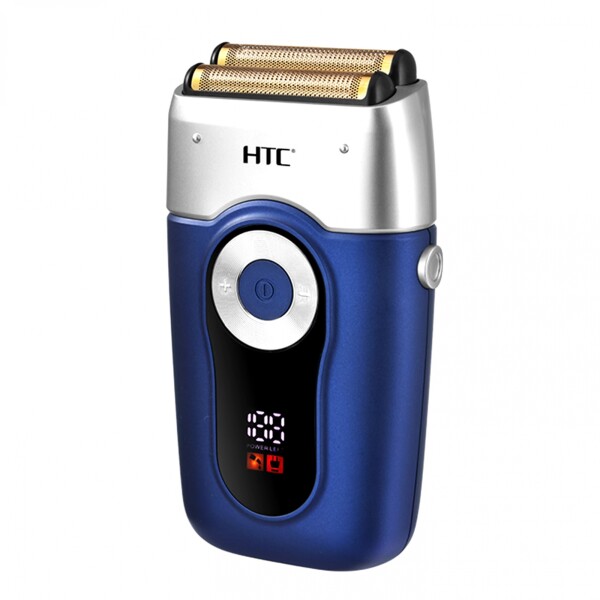 Afeitadora Inalambrica Laminas HTC GT-667 Hipoalergenica USB Variante Color Plateado y Azul