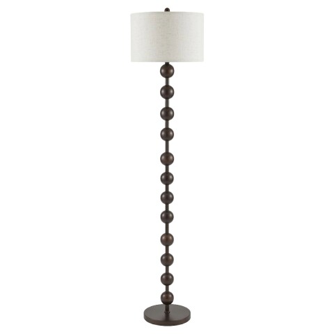 LAMPARA DE PIE BEIGE/MARRON 34X155CM Unica