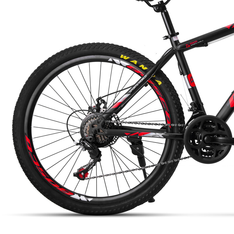 Bicicleta Montaña Rodado 26 Con 21 De Velocidad Aro 26 Rojo