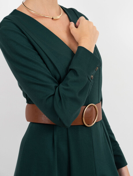 Vestido midi verde