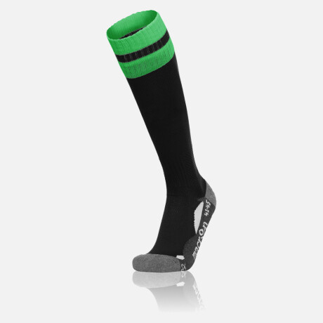 MEDIAS LARGAS MACRON AZLON NEGRO/VERDE