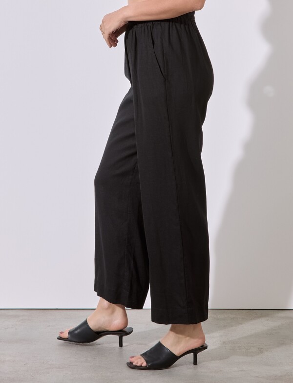 Pantalon Lino NEGRO