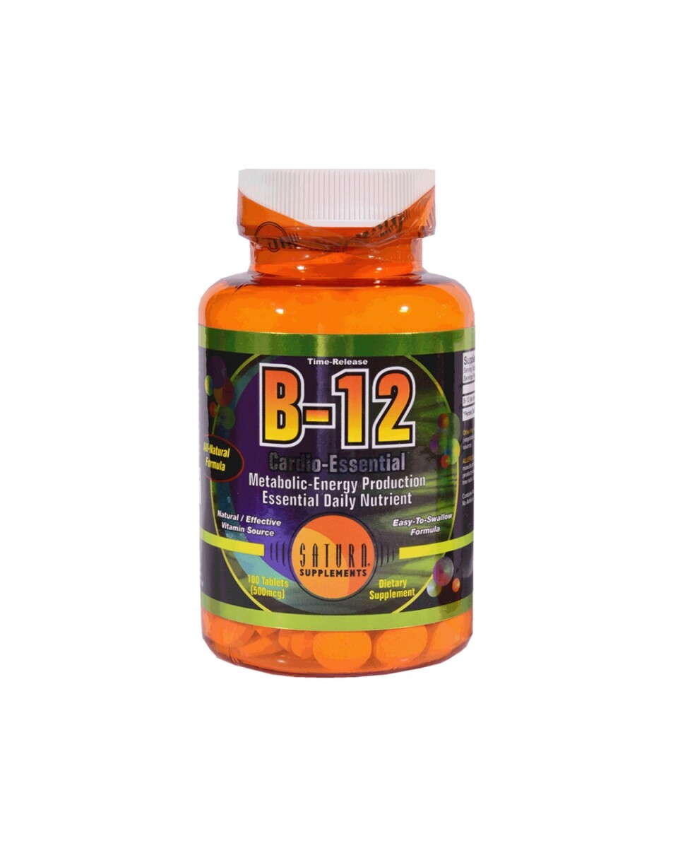 Suplemento nutritivo Saturn - Vitamina B12 100 cápsulas 