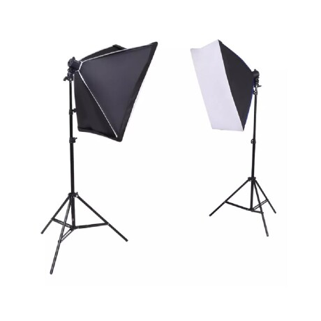 Softbox Luz para Fotografia o Video Con Atril 1 Portalamparas Softbox Luz para Fotografia o Video Con Atril 1 Portalamparas