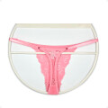 Tanga Colaless Ajustable De Encaje Fucsia Talla L-XL