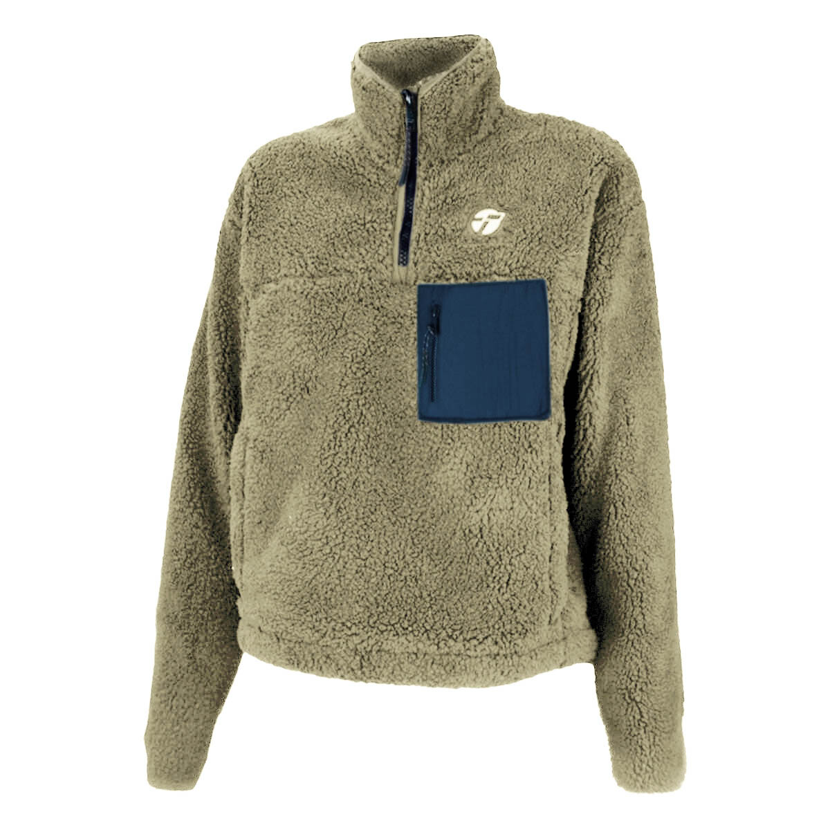 Topper Buzo Polar Sherpa Corderito Hombre Abrigo - Verde 