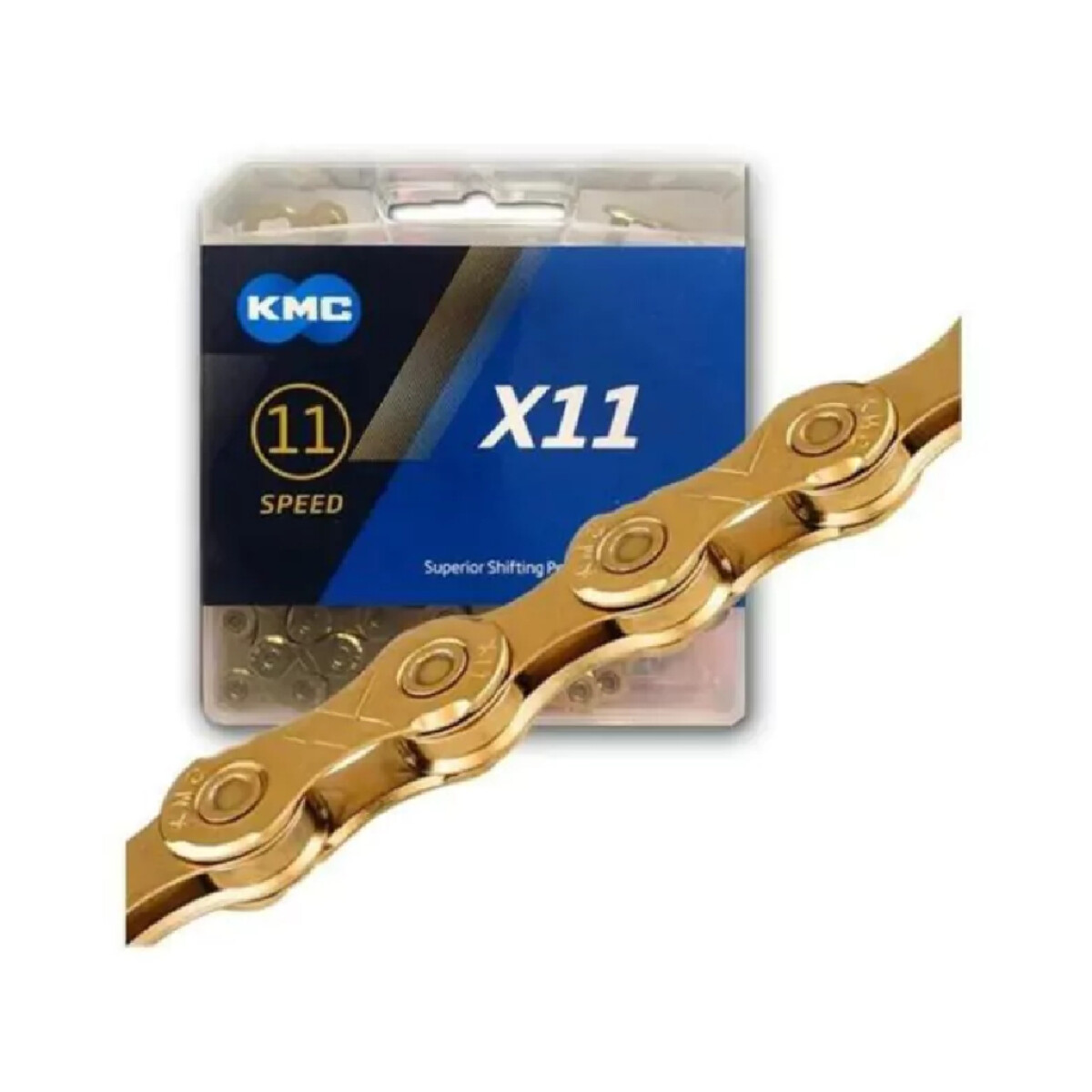 Cadena Kmc X11 11 Velocidades Gold 