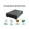 Box Baúl Negro Para Colchón De 1 Plaza Negro Box Baúl Negro Para Colchón De 1 Plaza Negro