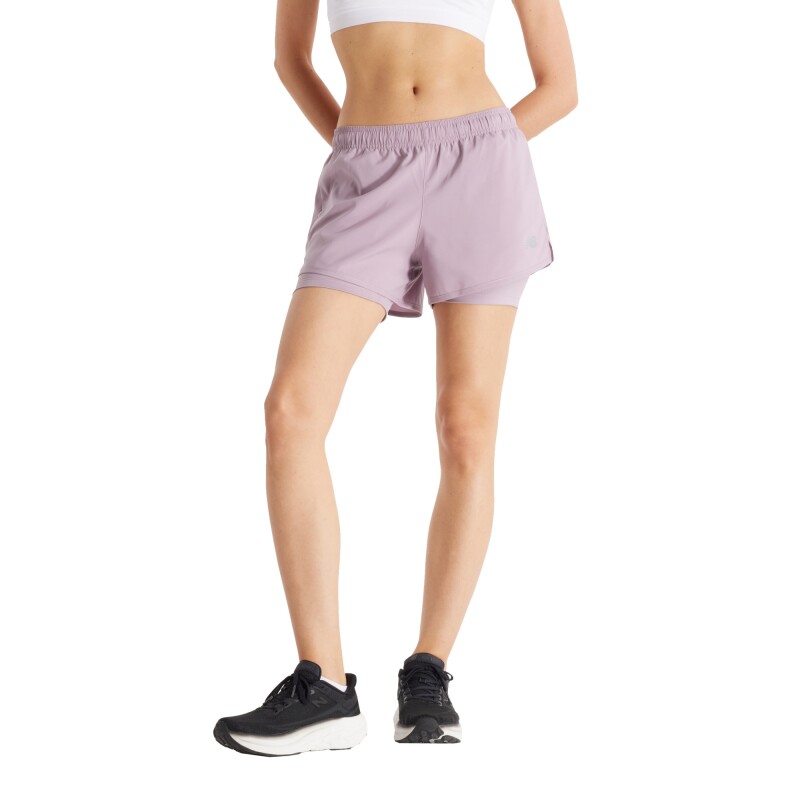 Short New New Balance de Dama - 2-IN-1 SHORT 3" - WS41225ICW ICEWINE