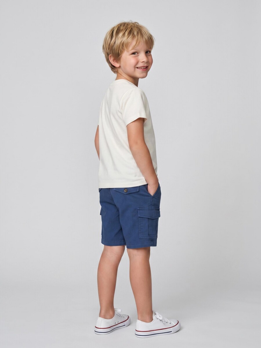 Pantalon Corto Cargo Piedra