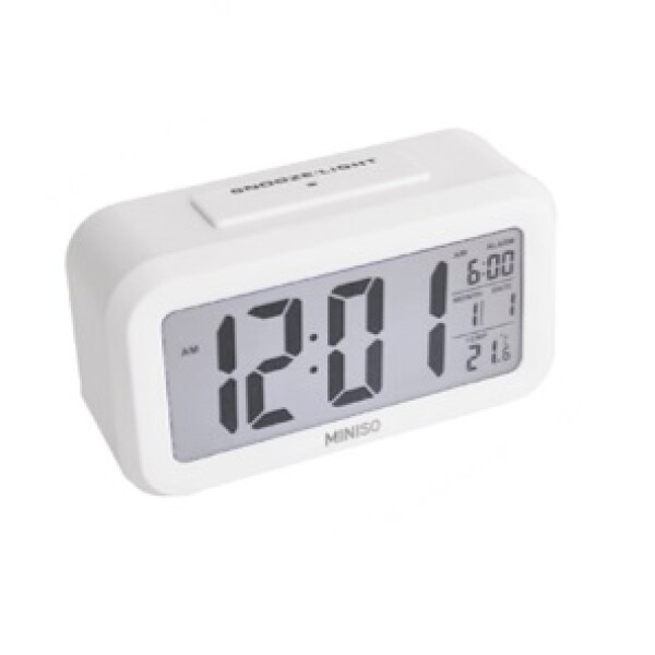 Reloj despertador blanco