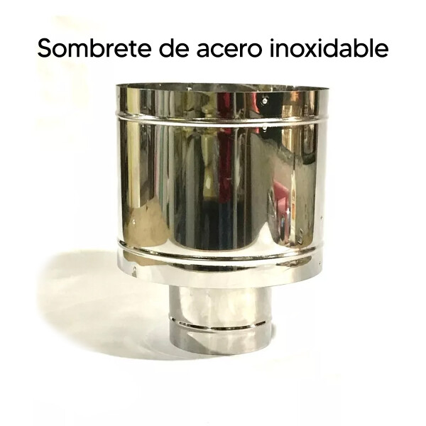 Sombrete De Acero Inoxidable Tromen 8" SOMBRERETE TROMEN 8" INOXIDABLE 32086