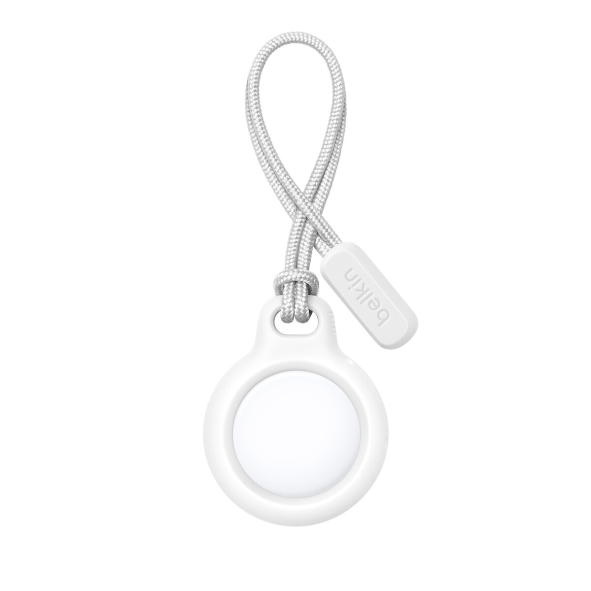 Secure holder with strap llavero para airtag - White 