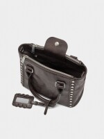 Bolso Tote Con Tachuelas marron
