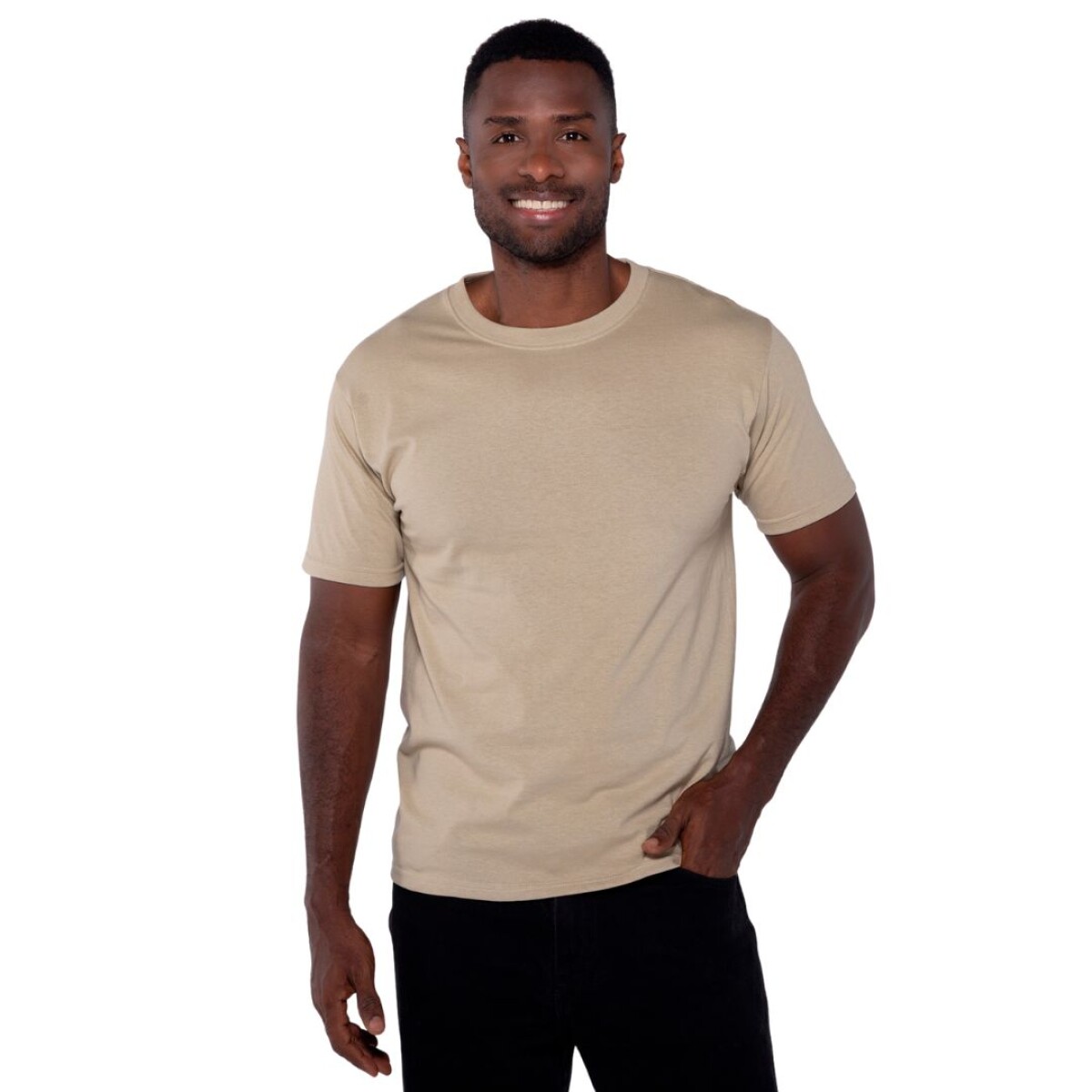 Camiseta a la base peso completo - Talle XXXL - Beige 