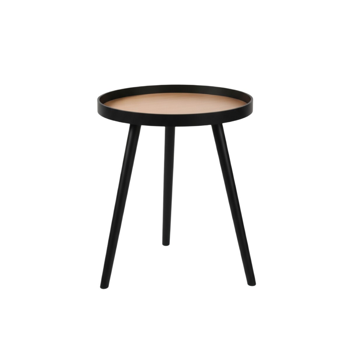 MESA AUXILIAR NEGRO/BEIGE 