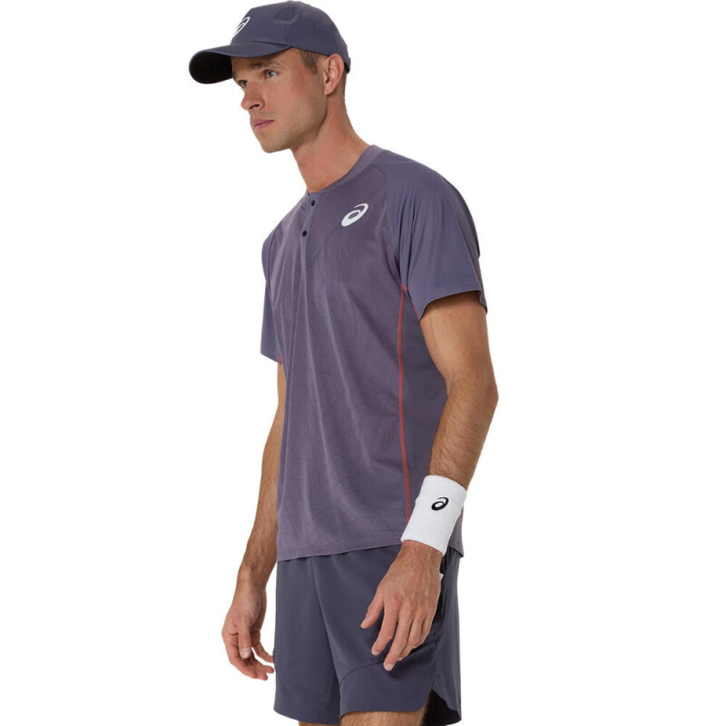Polo Tenis Match Actibreeze Hombre Greyish Purple