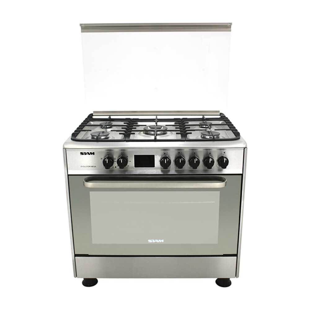 Cocina Combinada Siam 5 Hornallas SI-CC90EV-M Acero inoxidable