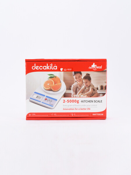 BALANZA DIGITAL DE COCINA BLANCO