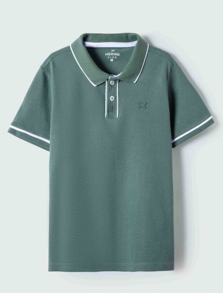 CAMISETA INFANTIL CON CUELLO Y BORDADO CAMISA POLO MM MASC