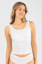 Camiseta bretel ancho Blanco