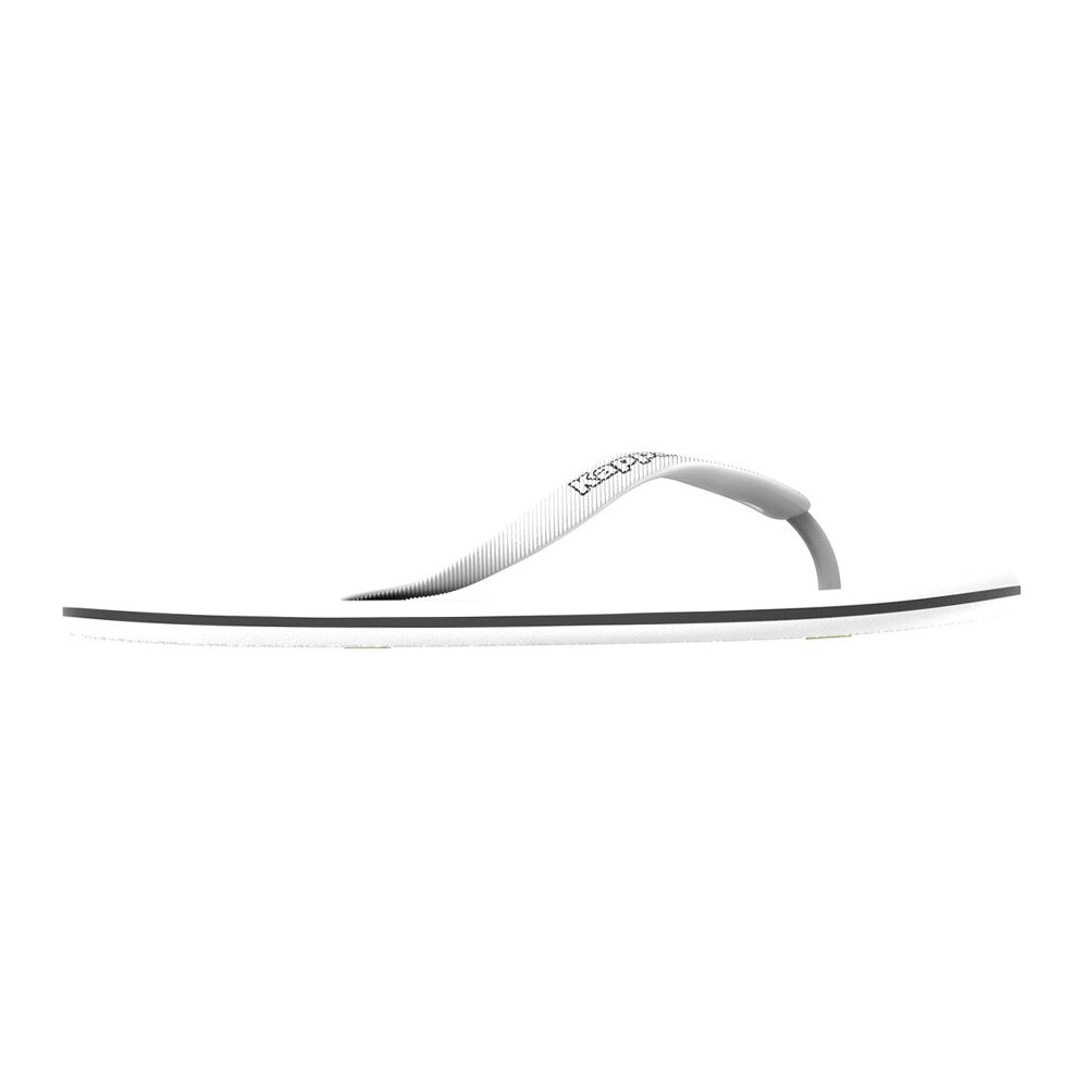 Sandalias Slides Logo Belkem Unisex White-black-black