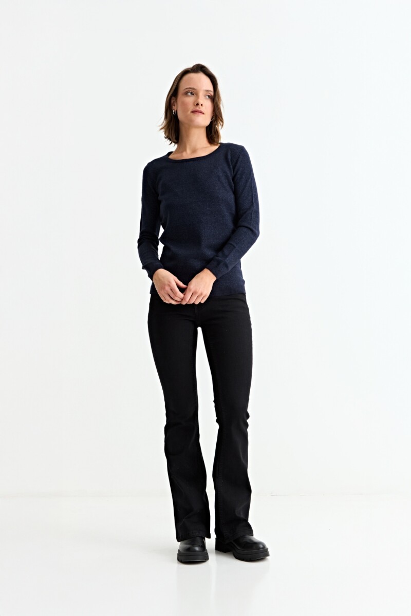Sweater hilo metálico AZUL