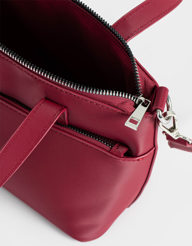 City Clasico Cartera City Con Pouch - Rojo Burdeaux
