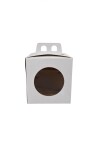 Caja flexi 52 13x13x12 con visor + asa. BLANCO