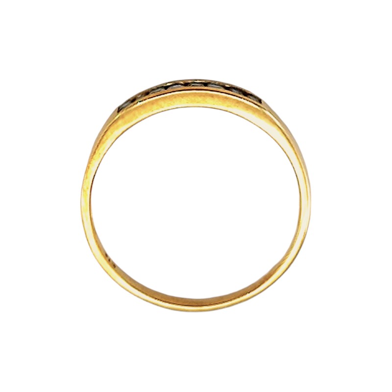 Anillo Sin Fin-Oro Bajo-Piedra Zafiro-AN8108 conpiedra