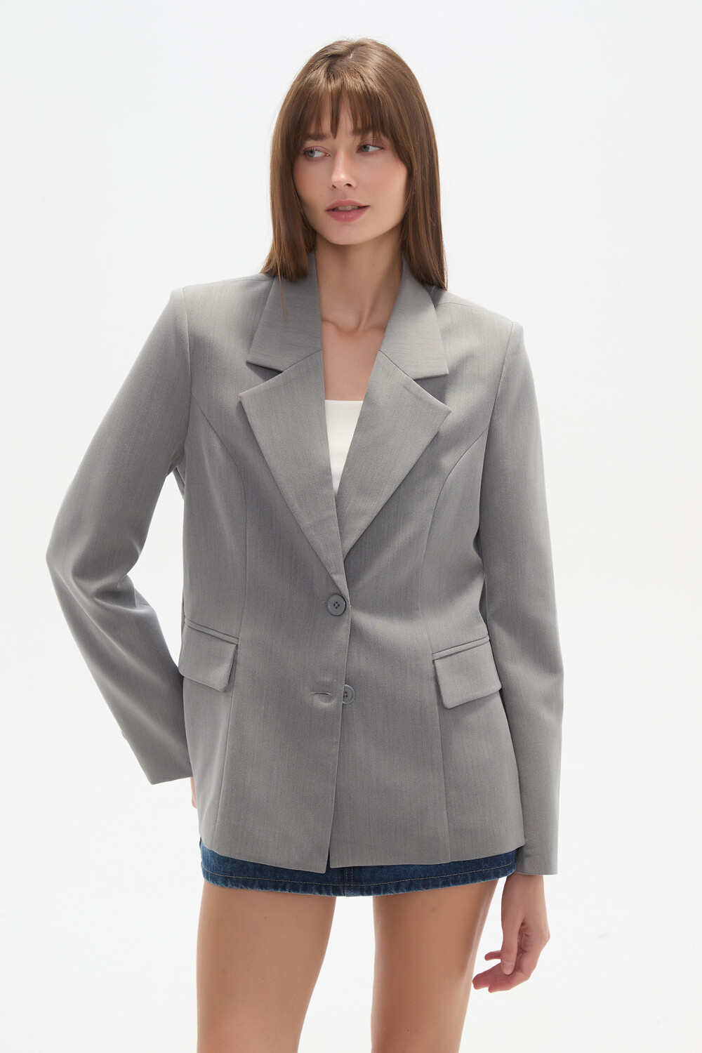 Blazer Zoreane Gris Medio