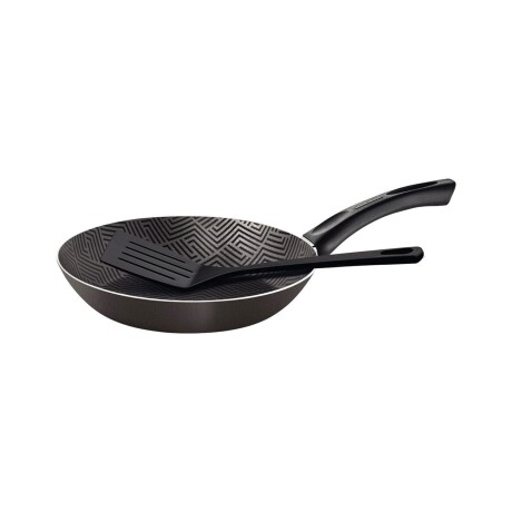 Sartén Antiadherente Tramontina Paris 20cm Negro + Espátula Negro