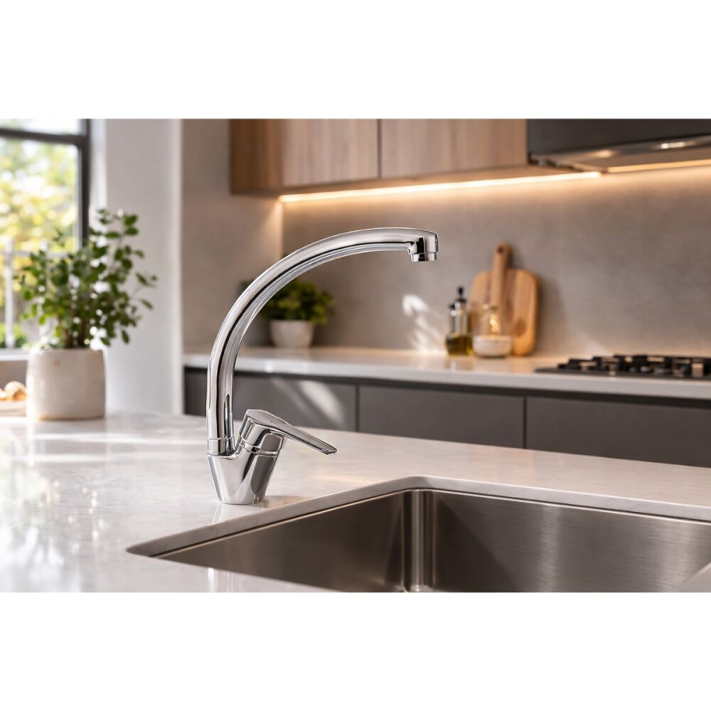 Grifería de cocina Monocomando de mesada Caddie Cromado Grifería De Cocina Monocomando De Mesada Caddie Cromado