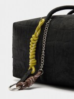 Bolso De Hombro Grabado Animal negro