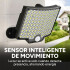 Foco Led Reflector Solar Recargable 20w Sensor Control Variante Fría