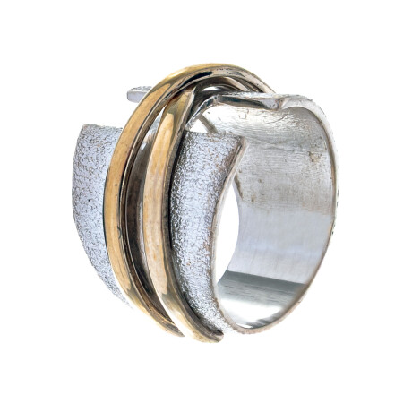 Anillo de plata 925 con double ARENADO Anillo de plata 925 con double ARENADO