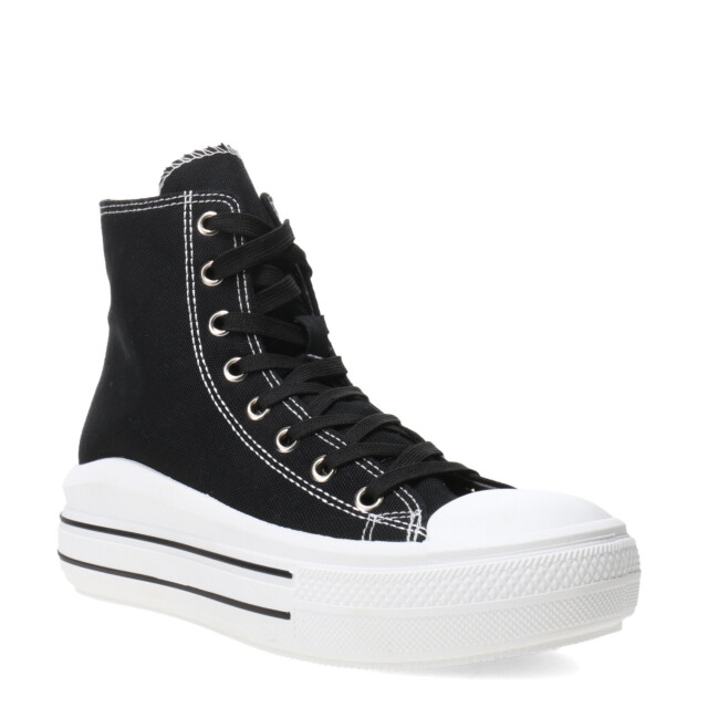 Championes de Mujer Miss Carol Ray Tipo Bota Con Plataforma Negro